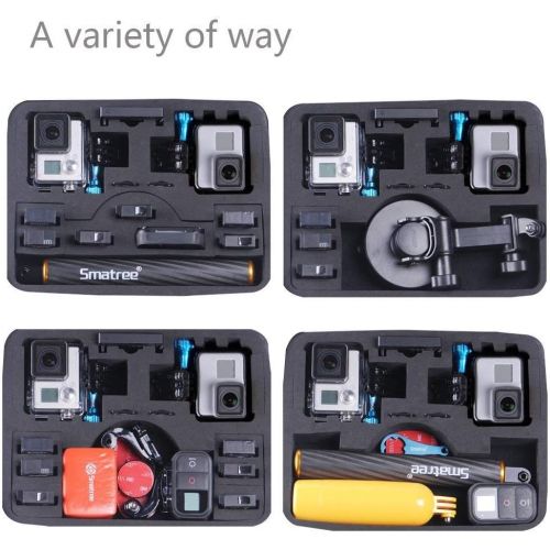  Smatree Carrying Case Compatible for GoPro Hero 10/9/87/6/5/4/3+/3/ GoPro Hero 2018(Cameras and Accessories NOT Included)