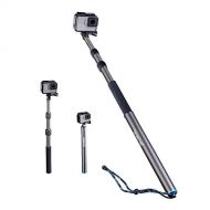 Smatree Carbon Fiber Detachable Extendable Floating Pole Compatible for GoPro MAX/GoPro Hero 10/9/8/7/6/5/4/3 Plus/3/Session/GoPro Hero 2018/DJI OSMO Action 2 Camera