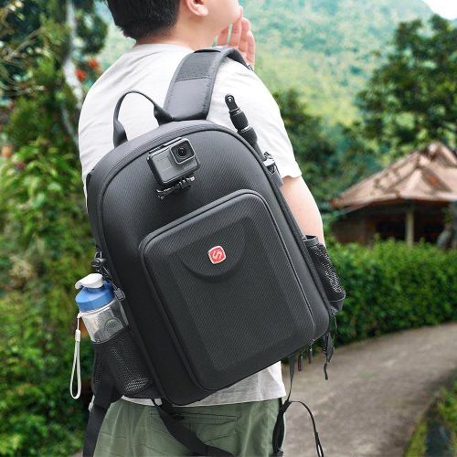  Smatree Travel Backpack for DJI Mavic Air/GoPro Hero 2018 / Hero 9/8/7/6/5/4/3,Hard Shell Backpack (Not fit for Mavic Air 2)