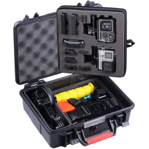  Smatree SmaCase GA500 Floaty/Water-Resist Hard Case Compatible for GoPro Hero 10/9,8,7,6,5,4,3 Plus, 3, 2, 1,GoPro Hero (2018),DJI Osmo Action (Camera and Accessories Not Included)