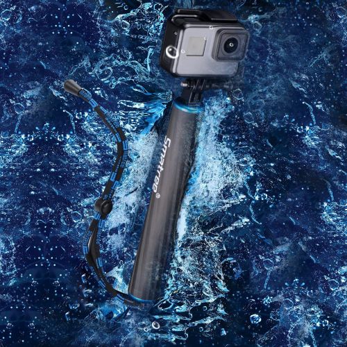  Smatree F1 Waterproof Floating Carbon Fiber Hand Grip Compatible for Gopro Max/ Gopro Hero 9/8/7/6/5/4/3/2/1/Session/GoPro Hero 2018