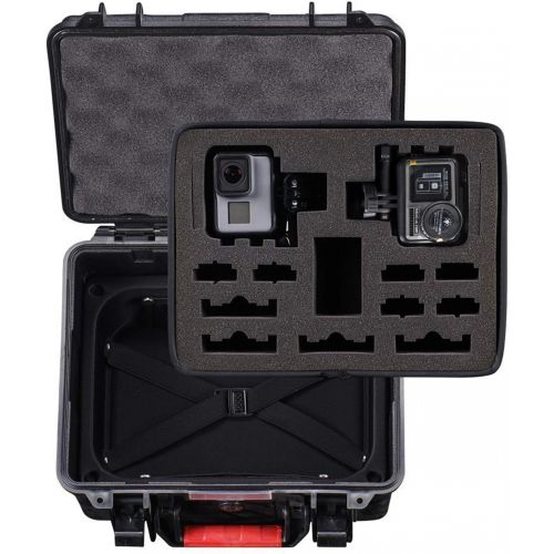  Smatree GA700-2 with ABS materials Floaty/Water-Resist Hard Case Compatible for Gopro Hero 7,6,5,4, 3+, 3, 2,1 ，GOPRO Hero (2018),DJI Osmo Action-(Camera and Accessories NOT includ