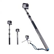 Smatree S3C Carbon Fiber Detachable Extendable Floating Pole with Tripod Stand Compatible for DJI OSMO Action 2 Camera/GoPro MAX/GoPro Hero 10/9/8/7/6/5/4/3 Plus/3/GoPro Hero 2018