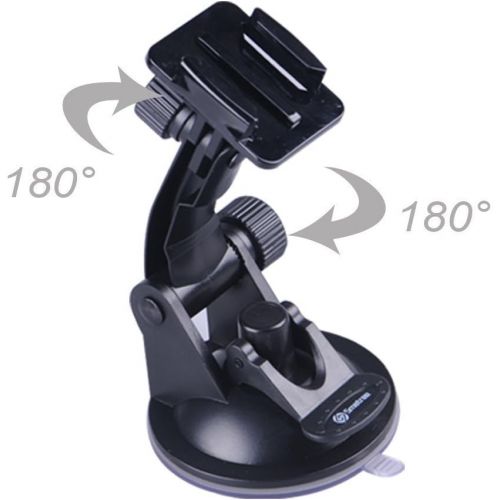  Smatree Suction Cup Mount Compatible for GoPro MAX / GoPro Hero 9/8/7/6/5/4/3+/3/Session/GOPRO Hero 2018/DJI OSMO Action Camera