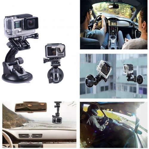  Smatree Suction Cup Mount Compatible for GoPro MAX / GoPro Hero 9/8/7/6/5/4/3+/3/Session/GOPRO Hero 2018/DJI OSMO Action Camera