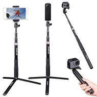 Smatree Telescoping Selfie Stick with Tripod Stand Compatible for GoPro Hero 10/9/8/7/6/5/4/3+/3/Session/GOPRO Hero (2018)/Cameras,DJI OSMO Action,Ricoh Theta S/V,Compact Cameras a