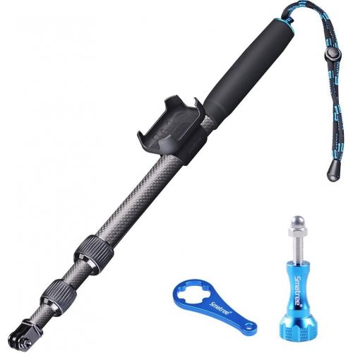  [아마존베스트]Smatree S2C Carbon Fiber Extendable Pole Compatible for GoPro Hero 9/8/7/6/5/4/3 Plus/3/2/1/Session/DJI OSMO Action Camera (WiFi Remote Controller is Not Included)