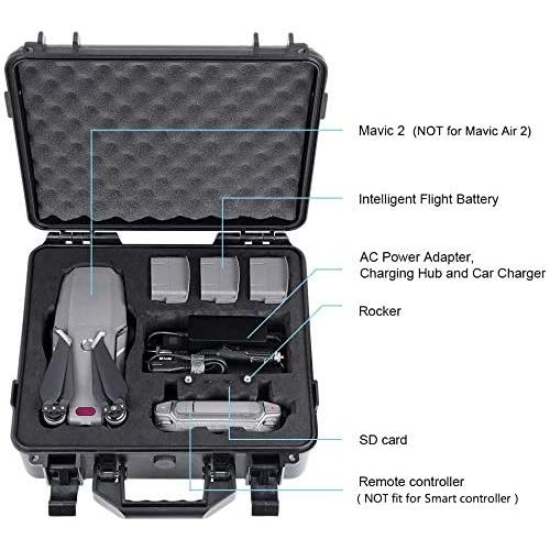  [아마존베스트]Smatree Hard Carrying Case Compatible for DJI Mavic 2 Pro/Mavic 2 Zoom Fly More Combo（Upgrade Edition） - NOT for Mavic Air 2