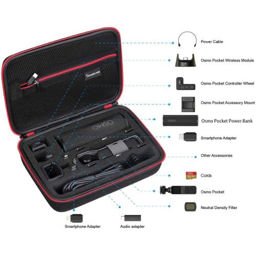  [아마존베스트]Smatree Carrying Case Compatible with DJI Osmo Pocket 2/Osmo Pocket - Fit for Osmo Pocket Charging Case