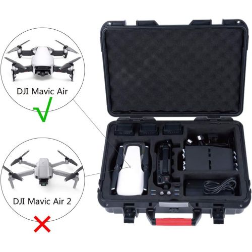  [아마존베스트]Smatree Mavic Air Carrying Case Compatible for DJI Mavic Air Fly More Combo,Waterproof Travel Hard Case for Mavic Air Drone(Not fit for Mavic pro/Mavic 2/Mavic Air 2)