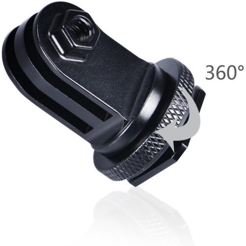  [아마존베스트]Smatree Full Aluminum Tripod Screw to SLR Camera Flash Hot Shoe Mount Adapter for GoPro Hero 4, Session, 3+, 3, 2, 1