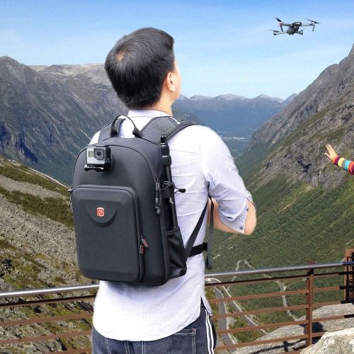  Smatree Backpack Compatible with DJI Air 2S / DJI Mavic Air 2 Drone and GoPro Hero 9/8/7/6/5/5 Session/HERO Session, Fit for DJI Remote Controller