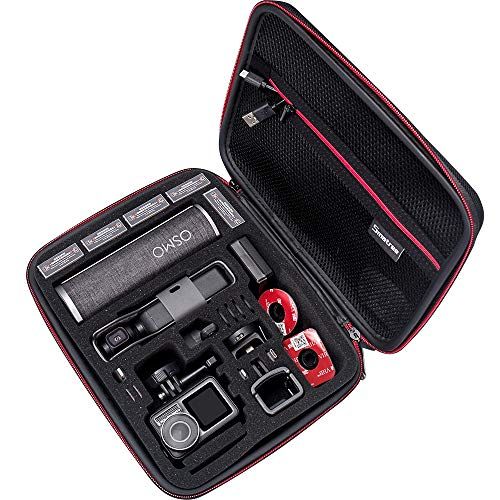  Smatree 4L Hard Carrying Case Compatible with DJI Osmo Pocket 2/Osmo Pocket/Charging Case/Osmo Action/Gopro Hero 9/8/7/ 6/5