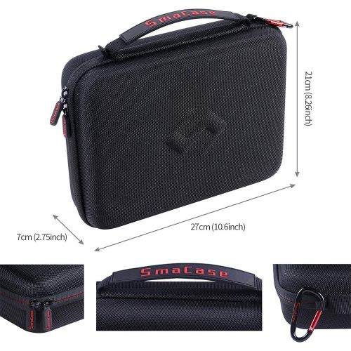  Smatree 4L Hard Carrying Case Compatible with DJI Osmo Pocket 2/Osmo Pocket/Charging Case/Osmo Action/Gopro Hero 9/8/7/ 6/5