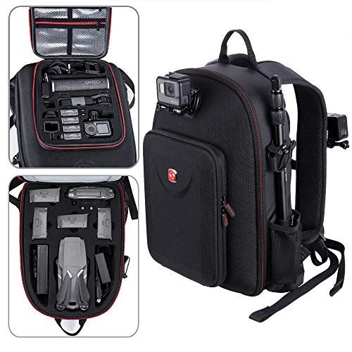  Smatree Backpack Compatible with DJI Mavic 2 Pro/ Zoom/ Osmo Pocket 2/DJI Osmo Action/Gopro Hero 9/8/7/6/5（NOT for Mavic Air/Air 2s/Smart Controller）