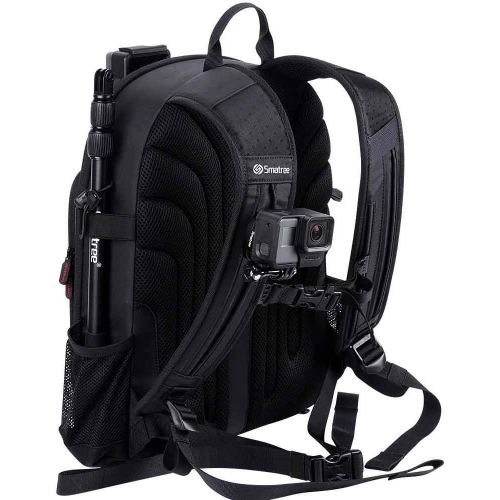  Smatree Backpack Compatible with DJI Mavic 2 Pro/ Zoom/ Osmo Pocket 2/DJI Osmo Action/Gopro Hero 9/8/7/6/5（NOT for Mavic Air/Air 2s/Smart Controller）