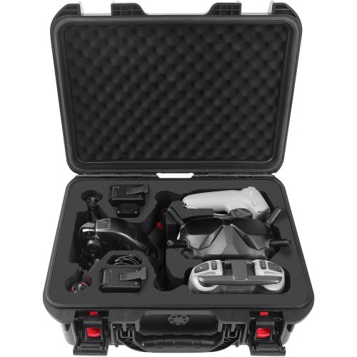  Smatree Waterproof Hard Case for for DJI FPV Combo, 28.3L Professional Hard Carrying Big Case for DJI FPV Drone, Goggles V2, Motion Controller and Other Accessories