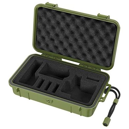  Smatree Waterproof Hard Case Compatible for Gopro Hero 10/9/8/7/6/5/Hero 2018 /DJI Osmo Action, 9.6 × 5.5 × 2.8 Inches (Camera and Accessories NOT Included) (Green)