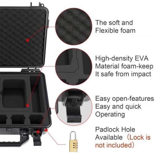  Smatree 13.4L Waterproof Hard Case Compatible with DJI Air 2S / DJI Mavic Air 2 Fly More Combo and Smart Controller(Not Fit for DJI RC Pro Controller)