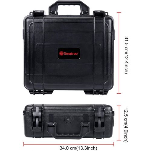  Smatree 13.4L Waterproof Hard Case Compatible with DJI Air 2S / DJI Mavic Air 2 Fly More Combo and Smart Controller(Not Fit for DJI RC Pro Controller)