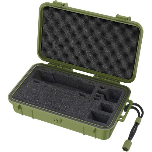  Smatree 2.4L Hard Carrying Case,Travel Storage Bag Compatible with DJI Osmo Pocket 2/Osmo Pocket Camera and Accessories（Green）