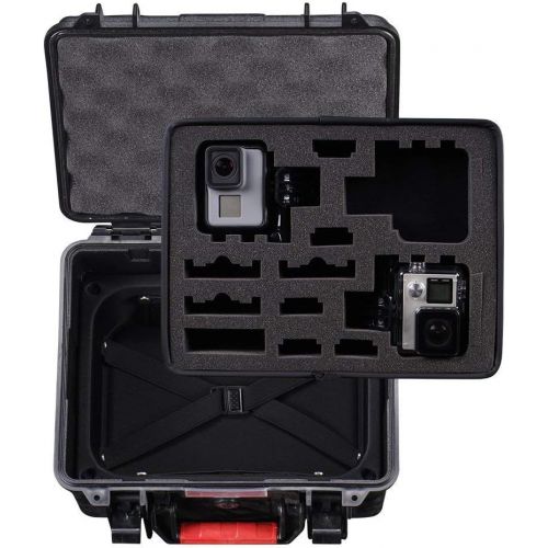  Smatree GA700-3 Waterproof Hard Case Compatible for GoPro Hero 10/9/8/7/6/5/4/3 Plus/3/GoPro Hero 2018/DJI OSMO Action Camera, 11.7 Liter(Camera and Accessories Not Included)