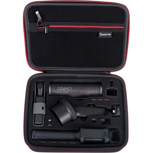  Smatree 5.5L Hard Carrying Case Compatible with DJI Osmo Pocket 2/Osmo Pocket, Extension Rod, OSMO Pocket Waterproof Case and Other Accessories (OSMO Pocket and Accessories are NOT