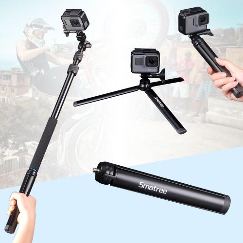  Smatree Telescoping Selfie StickMonopod for GoPro Hero Fusion76543+3SessionGOPRO Hero (2018)Cameras, Ricoh Theta SV, Samsung Gear 360,4K Action Camera,YI 4K and Cellphon