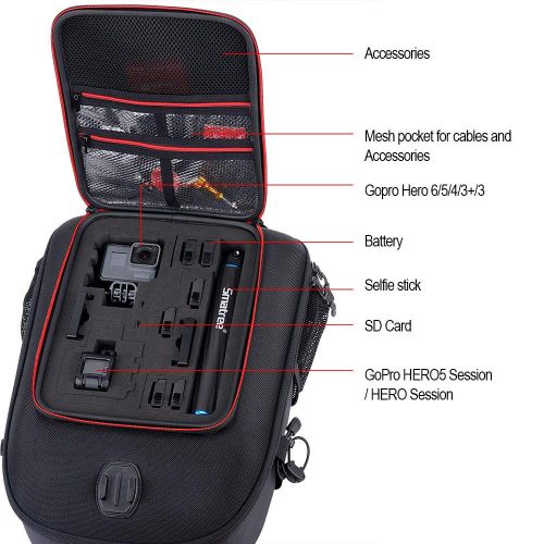  Smatree Backpack Compatible for DJI Mavic 2 ProMavic 2 ZoomGoPro Hero 2018 Hero 76543+3