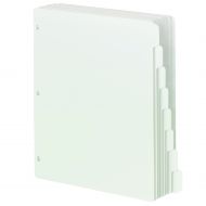 Smead Three-Ring Binder Index Dividers, 1/8-Cut Tab, Letter Size, White, 96 per Box (89418)