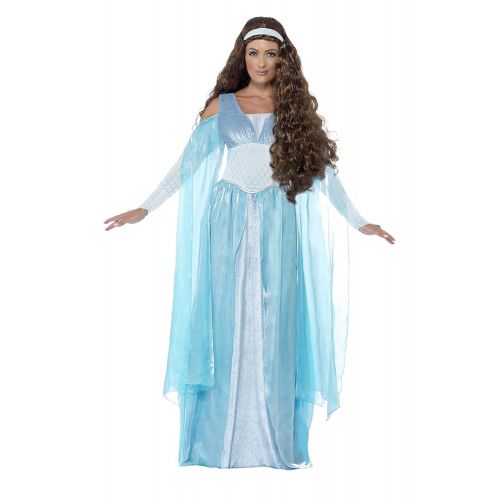  Smiffys Womens Medieval Maiden Deluxe Costume, Dress and Headpiece, Tales of Old England, Serious Fun