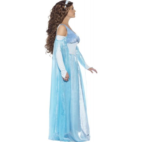 Smiffys Womens Medieval Maiden Deluxe Costume, Dress and Headpiece, Tales of Old England, Serious Fun