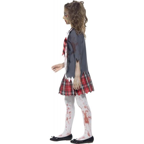  Smiffys Girls Zombie School Girl Costume