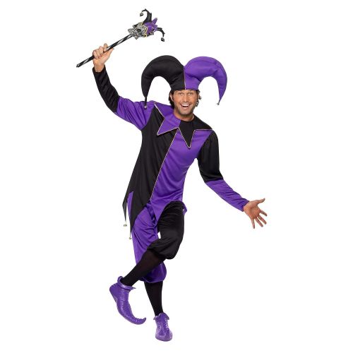  Smiffys Mens Medieval Jester Costume Top