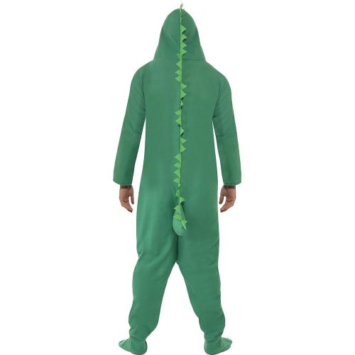  Smiffys Mens Crocodile Costume, Hooded All in One, Party Animals, Serious Fun, Size L, 23631