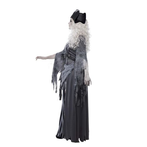  Smiffys Womens Ghost Ship Princess Costume, Dress and Hat, Ghost Ship, Halloween, Size 14-16, 22970