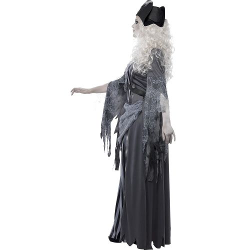  Smiffys Womens Ghost Ship Princess Costume, Dress and Hat, Ghost Ship, Halloween, Size 14-16, 22970