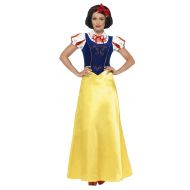 Smiffys Womens Princess Snow Costume, Dress, Collar and Headband, Wings and Wishes, Serious Fun, Size 14-16, 24643