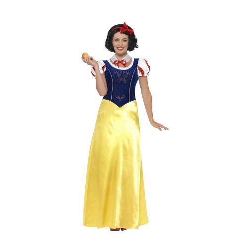  Smiffys Womens Princess Snow Costume, Dress, Collar and Headband, Wings and Wishes, Serious Fun, Size 14-16, 24643