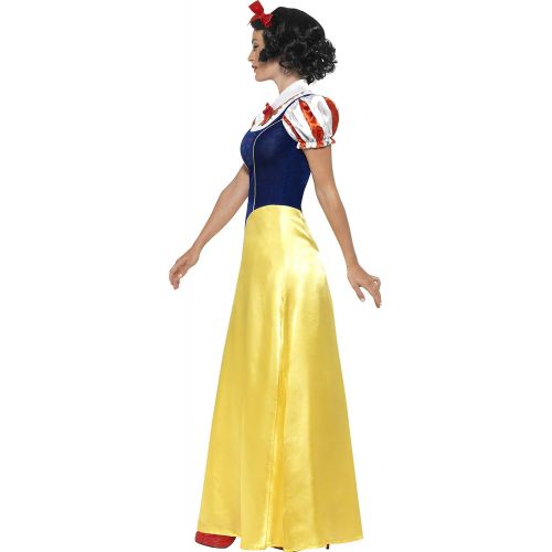  Smiffys Womens Princess Snow Costume, Dress, Collar and Headband, Wings and Wishes, Serious Fun, Size 14-16, 24643