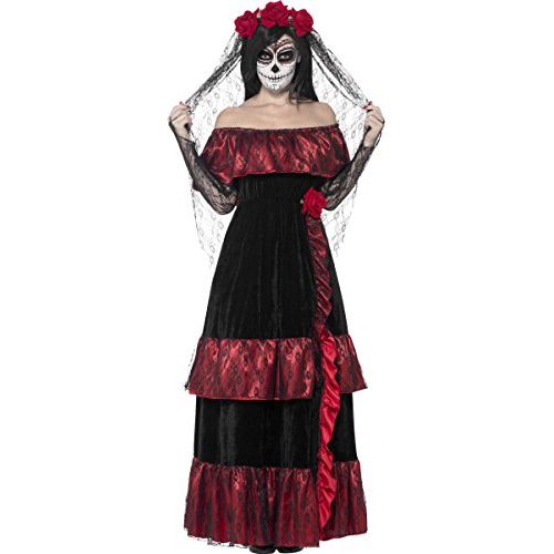  할로윈 용품Smiffys Womens Day of The Dead Bride Costume