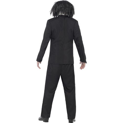  할로윈 용품Smiffys Mens Saw Jigsaw Costume, Mask, Jacket, Mock Waistcoat & Shirt, Size: M, Color: Black, 20493