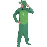 Smiffys Mens Crocodile Costume, Hooded All in One, Party Animals, Serious Fun, Size L, 23631