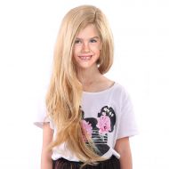 Smilco Tangled Rapunzel Wigs for Kids Girls Long Blonde Princess Children Wig