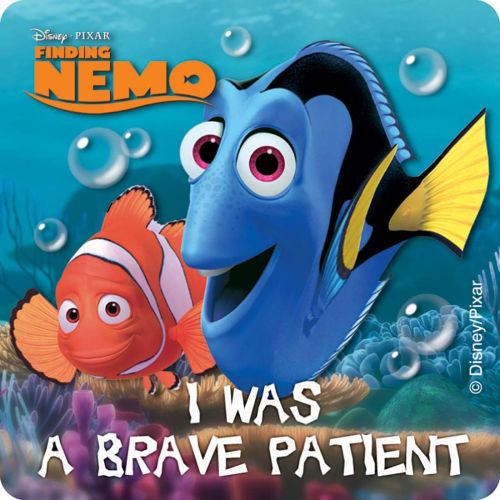  SmileMakers Disney Finding Nemo Medical Stickers 100 Per Pack