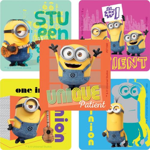  SmileMakers Minions Patient Stickers Prizes and Giveaways 100 per Pack