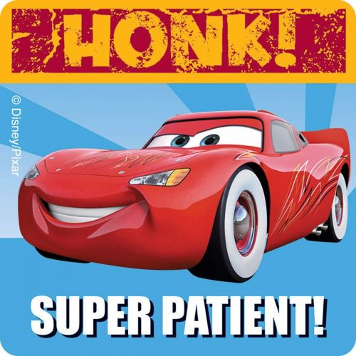  SmileMakers Disney Cars Patient Stickers 100 Per Pack