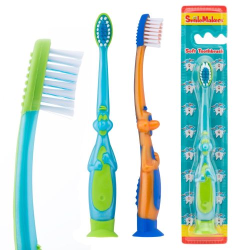  SmileMakers SmileCare Toddler 3-D Dinosaur Toothbrushes - Dental Hygiene Products - 48 per Pack