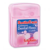 SmileMakers Yards Waxed Bubblegum Floss - Dental Hygiene Supplies - 144 per Pack