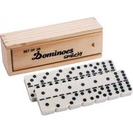 [아마존베스트]Smilejoy Classical Double 6 Dominos Game Set with Spinner 28pcs (2-4 Players)